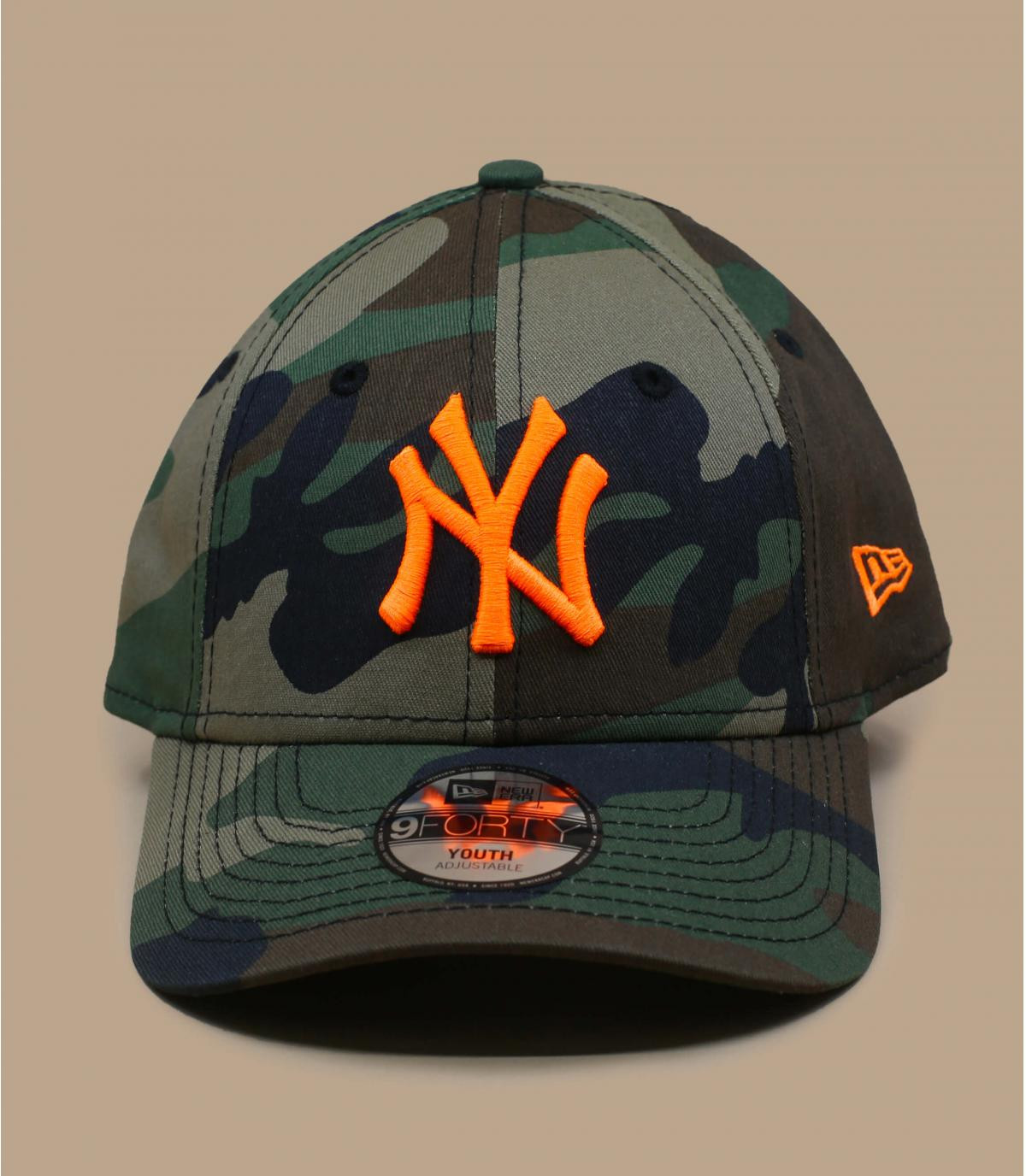 Kids Camo Ess NY woodland neon orange New Era Kids Camo Ess NY woodland neon orange New Era